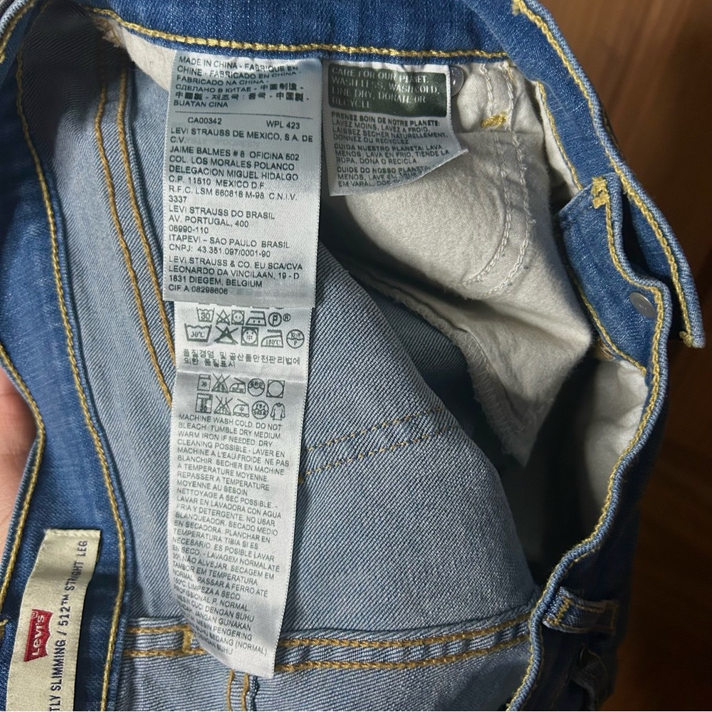 Levi’s 512 straight leg jeans - Picture 6 of 10